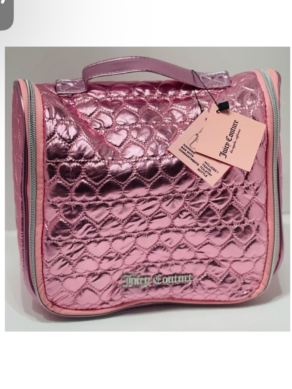 Juicy Couture hanging travel cosmetic bag